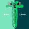 Самокат MICRO серии "Mini Deluxe Glow LED" – ЛЮДЖЕННЫЙ ЛАЙМ (до 50 kg, 3-х колесный, свет) Фото - 6