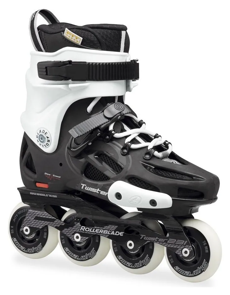 Роликові коньки для дорослих Rollerblade TWISTER 231 37 (5.5US) 235мм Black/white (07621700 787) O (230мм)