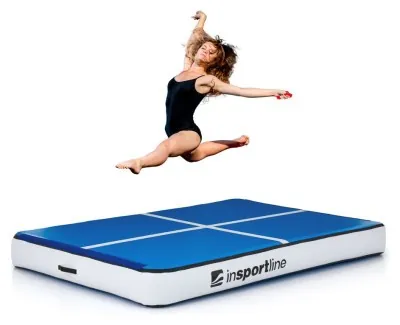 Надувной коврик inSPORTline Aircase 200x140 см, бело-синий