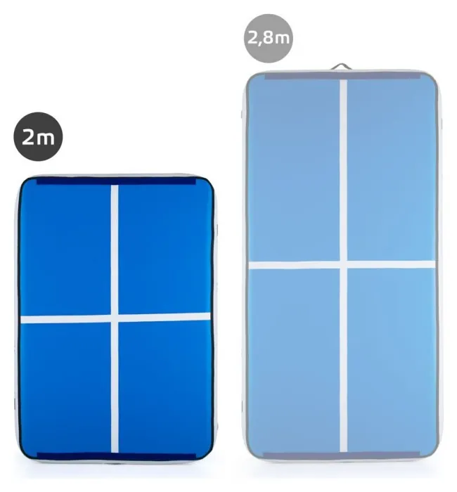 Надувной коврик inSPORTline Aircase 200x140 см, бело-синий