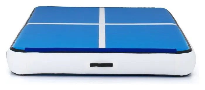 Надувной коврик inSPORTline Aircase 200x140 см, бело-синий