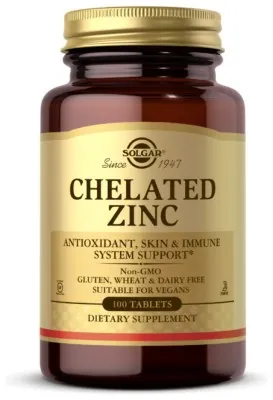 Chelated Zinc - 100 tabs