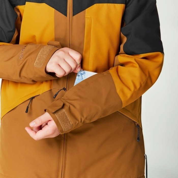 Picture Organic куртка лыжная Cossmo Jr 2025 black-honey chocolate 14