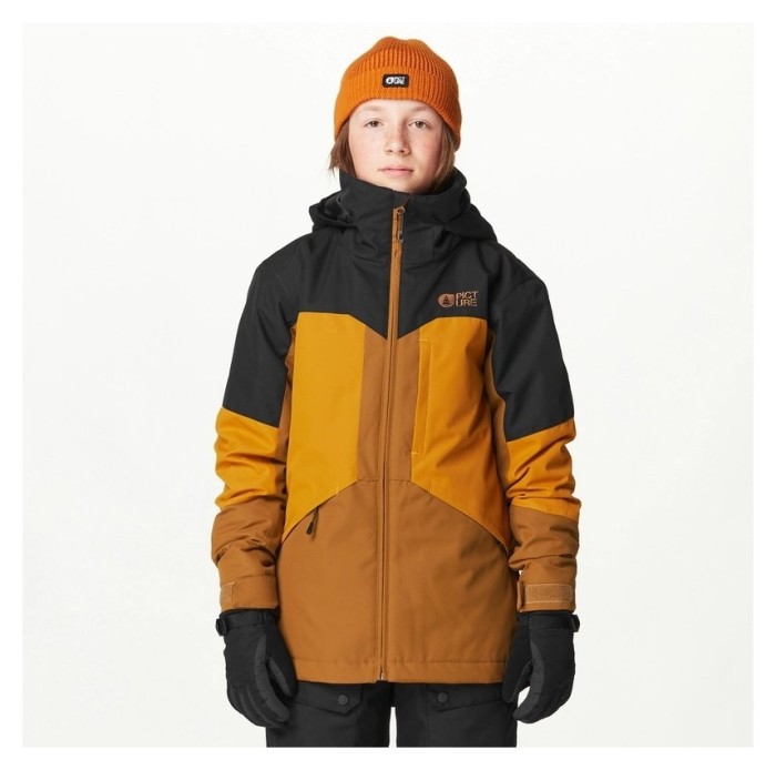 Picture Organic куртка лыжная Cossmo Jr 2025 black-honey chocolate 14