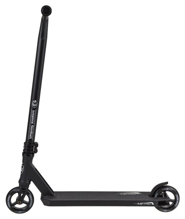 Трюковый самокат Longway Metro 2K19, черный, трюковый самокат Longway Metro 2K19