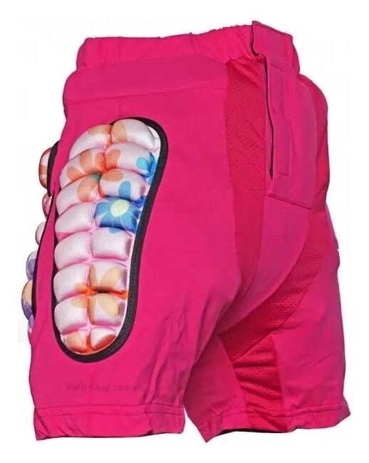 Шорты защитные Крэшпад для роликов Roller розовый