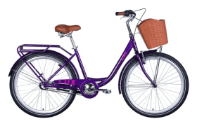 Велосипед уцененный ST 26" Dorozhnik LUX PH рама-17" сливовый 2024
