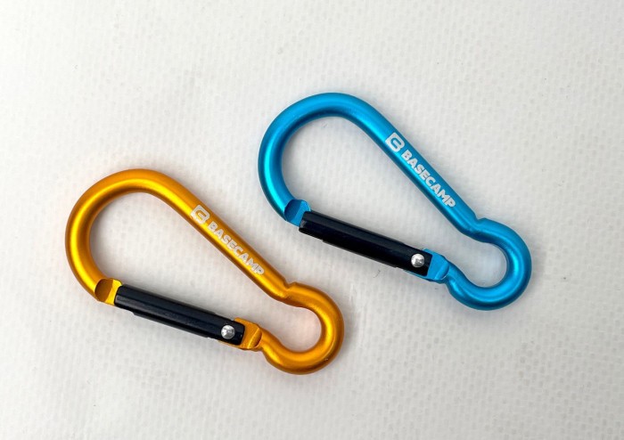 Набор алюминиевых сервисных карабинов Base Camp Omega 6 Straight Set, 2 шт, Blue/Orange