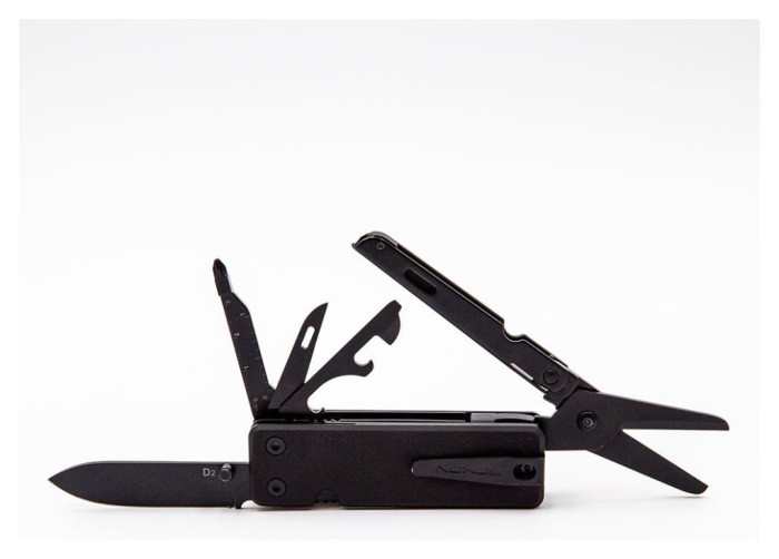 Міні мультитул Roxon KS2E Noir, чорне лезо, чорний