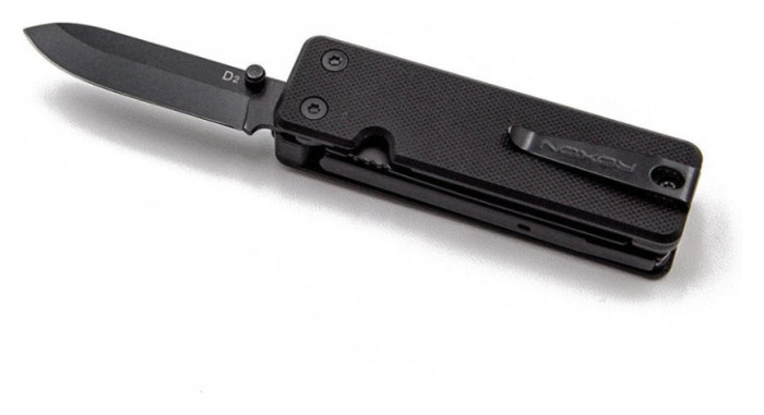 Міні мультитул Roxon KS2E Noir, чорне лезо, чорний, укр, укр