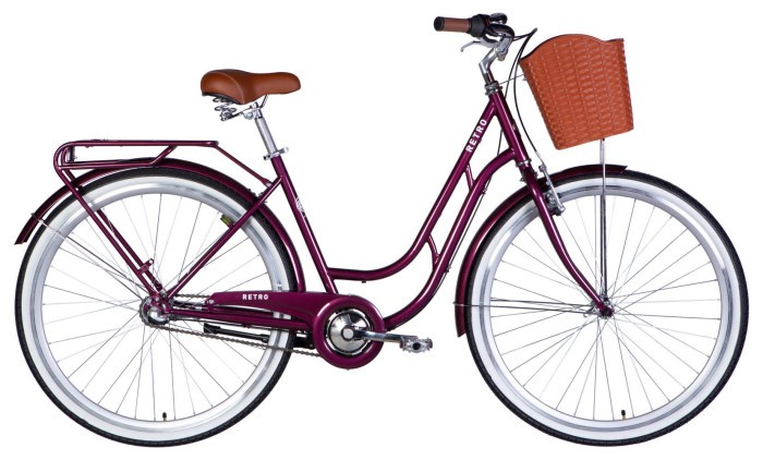 Велосипед ST 28" Dorozhnik RETRO PH рама-19" малиновий 2026