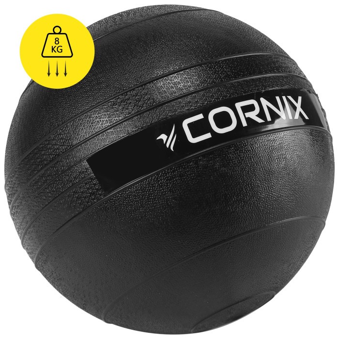 Слембол (медичний м'яч) для кросфіту Cornix Slam Ball 8 кг XR-0547 Black
