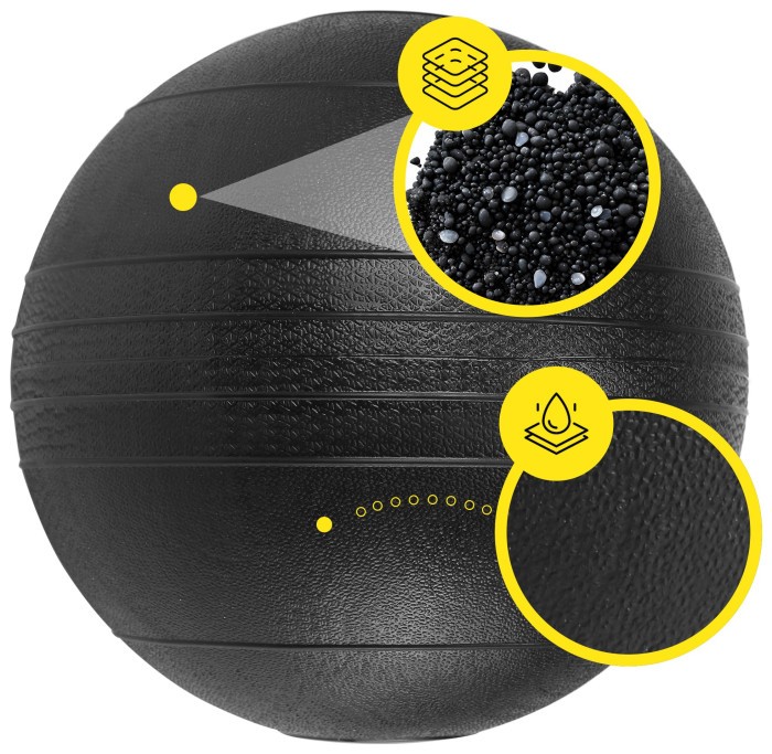 Слембол (медичний м'яч) для кросфіту Cornix Slam Ball 8 кг XR-0547 Black