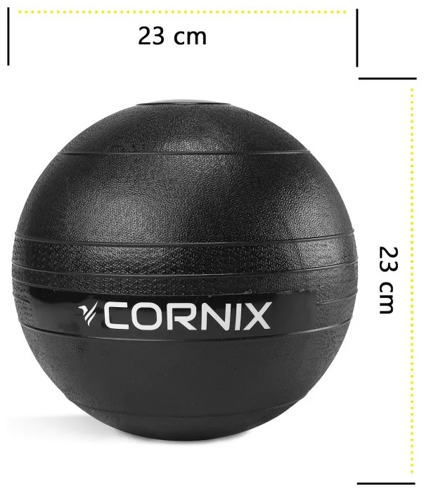 Слембол (медичний м'яч) для кросфіту Cornix Slam Ball 8 кг XR-0547 Black