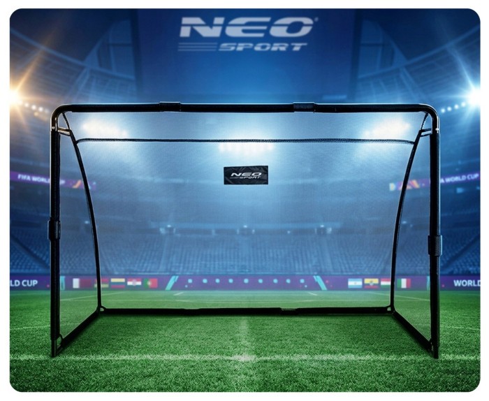Ворота футбольные Neo-Sport NS-487 180 х 120 х 60 см, черные