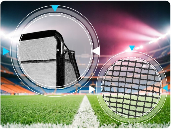 Ворота футбольные Neo-Sport NS-487 180 х 120 х 60 см, черные