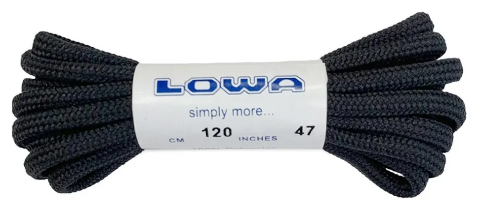Шнурки LOWA ATC Lo 120 cm black-black (830587-0999)