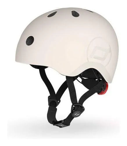 Шолом захисний дитячий Scoot and Ride, світло-сірий, з ліхтариком, 51-53см (DWT_SR-190605-ASH)