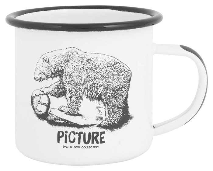 Кружка Picture Organic Шерман белый медведь