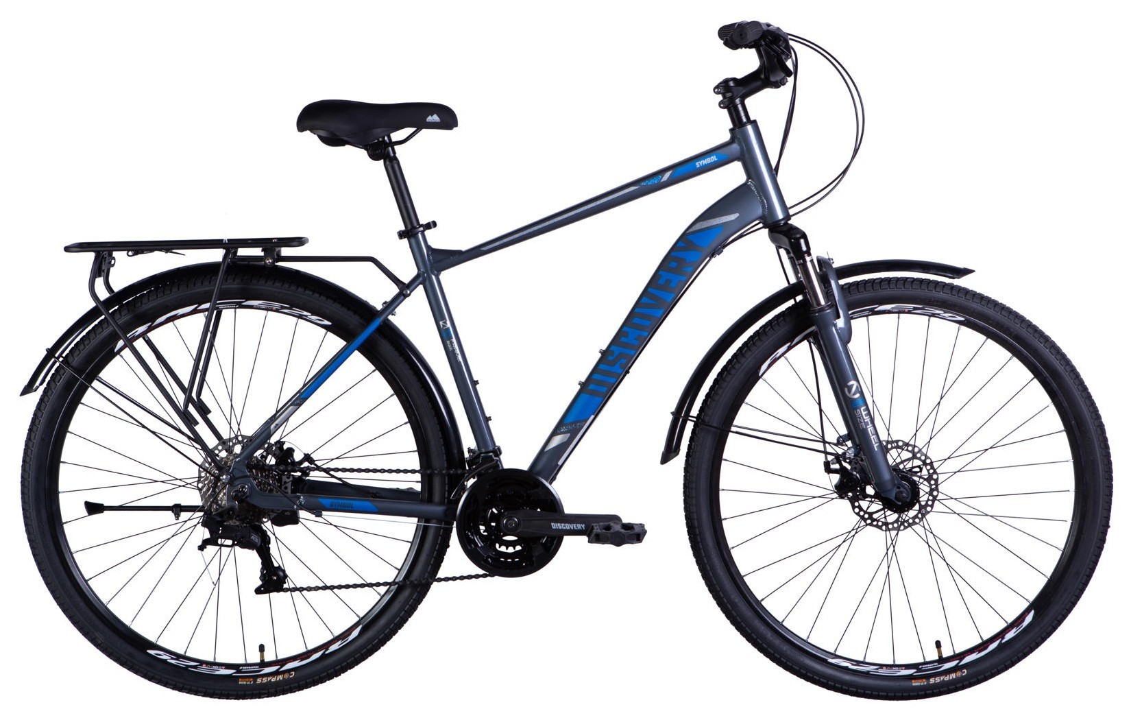 Велосипед AL 28" Discovery SYMBOL MAN DD CS рама-20" сіро-синій 2025