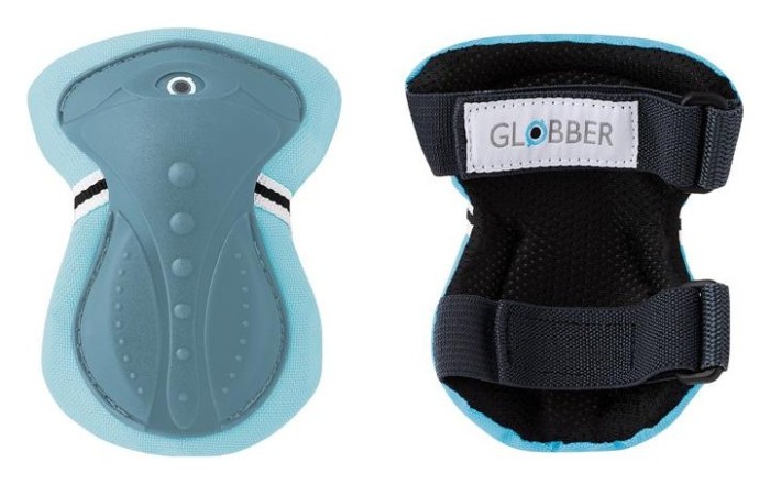 Комплект захисний дитячий GLOBBER, пастельно-синій/сіро-синій, для дитини до 25кг
