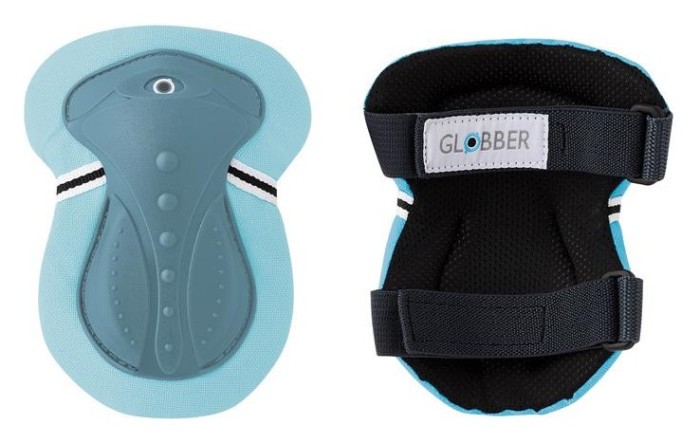 Комплект захисний дитячий GLOBBER, пастельно-синій/сіро-синій, для дитини до 25кг