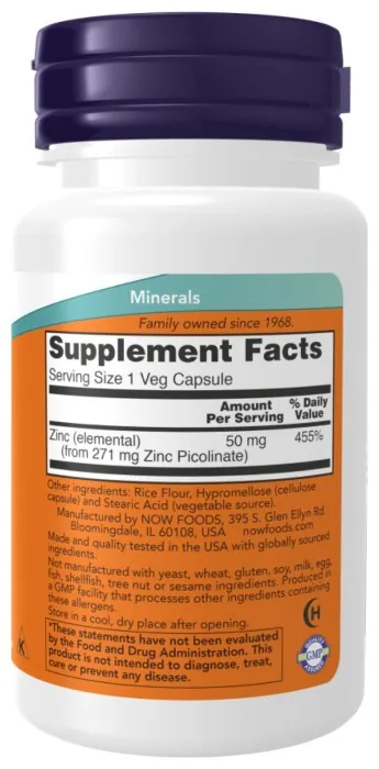 Zinc Picolinate 50mg - 120 vcaps