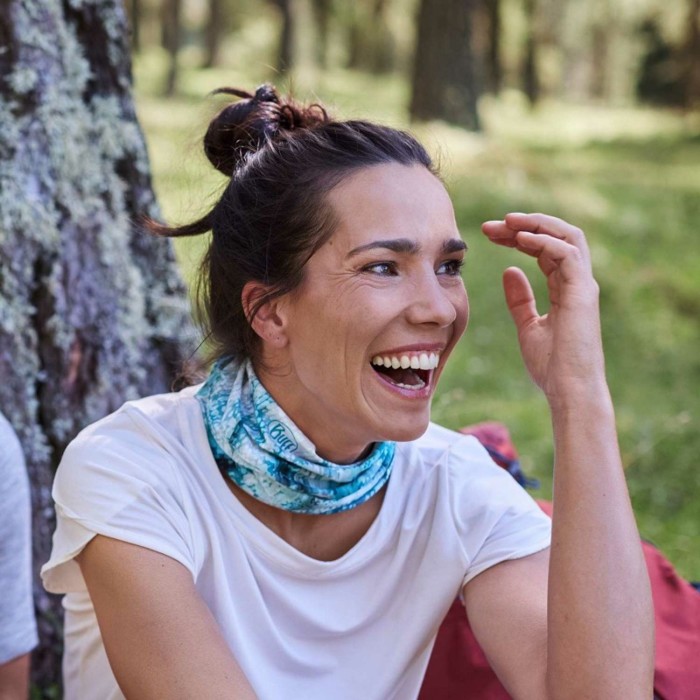 Шарф-труба Buff Coolnet UV+, Blauw Turquoise