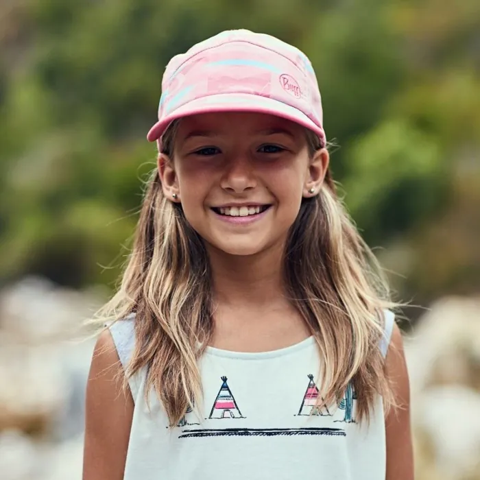 Кепка детская (8-12) Buff Kids 5 Panels Cap, Heavens Pink