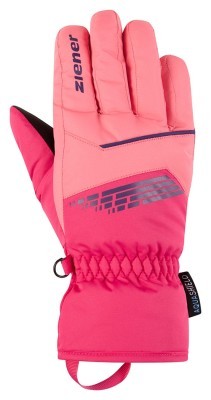 Ziener перчатки лыжные Lavivi Jr pop pink 3