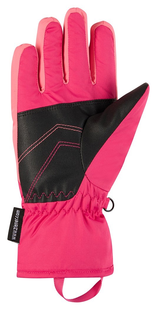 Ziener перчатки лыжные Lavivi Jr pop pink 3