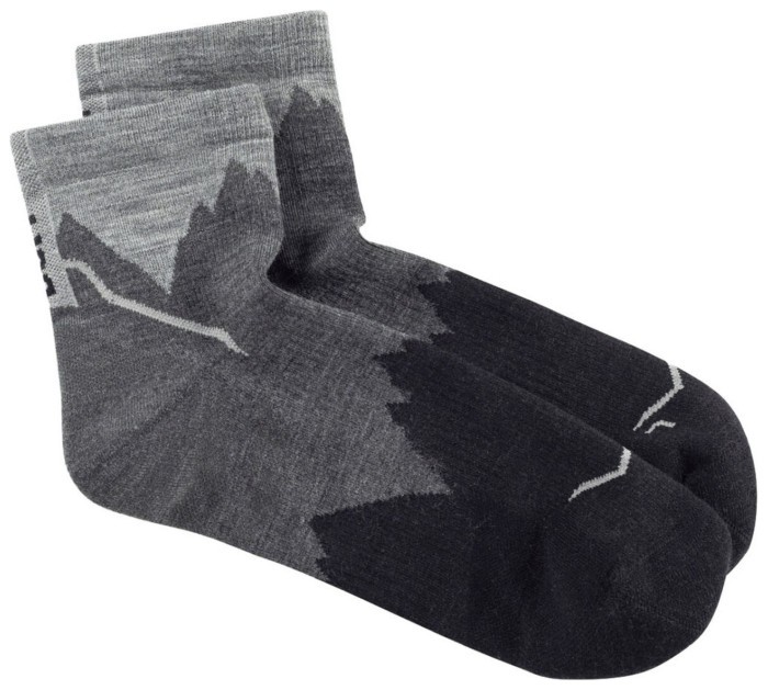 Шкарпетки Buff Merino Lightweight Quarter Sock, Black, 45-47