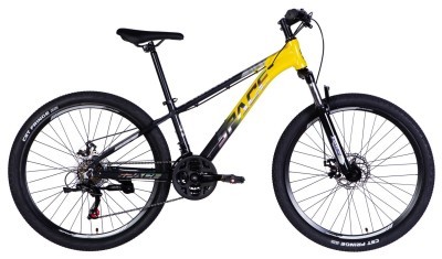 Велосипед AL 26" SPACE PHAETON DD FR рама-13" серо-желтый 2026
