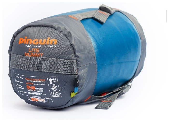 Спальный мешок Pinguin Lite Mummy (14/10°C), 185 см - Right Zip, Petrol (PNG 228267) 2020