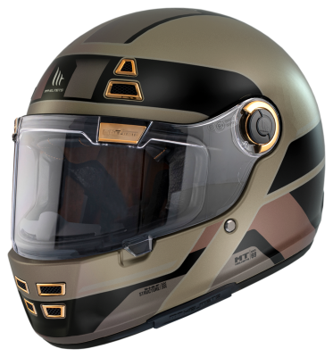 Мотошолом MT Jarama 68TH C9 Matt Gold S