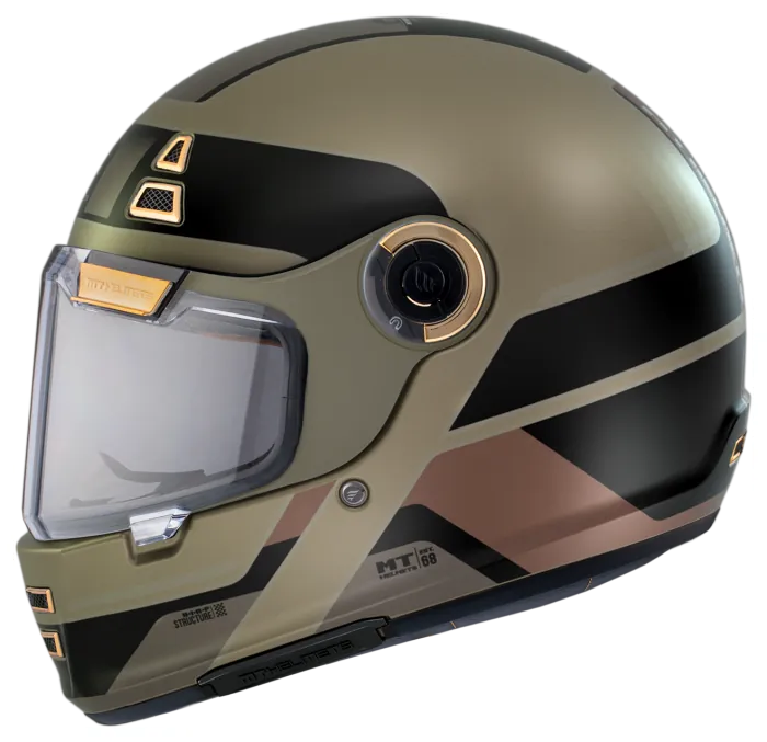 Мотошолом MT Jarama 68TH C9 Matt Gold S