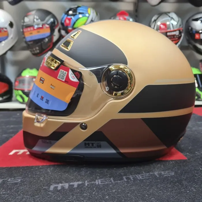 Мотошолом MT Jarama 68TH C9 Matt Gold S