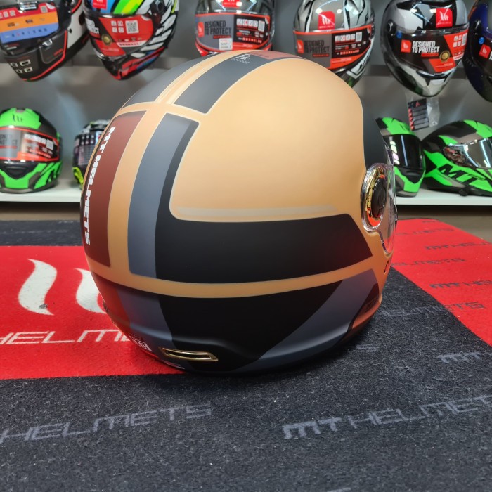 Мотошолом MT Jarama 68TH C9 Matt Gold S