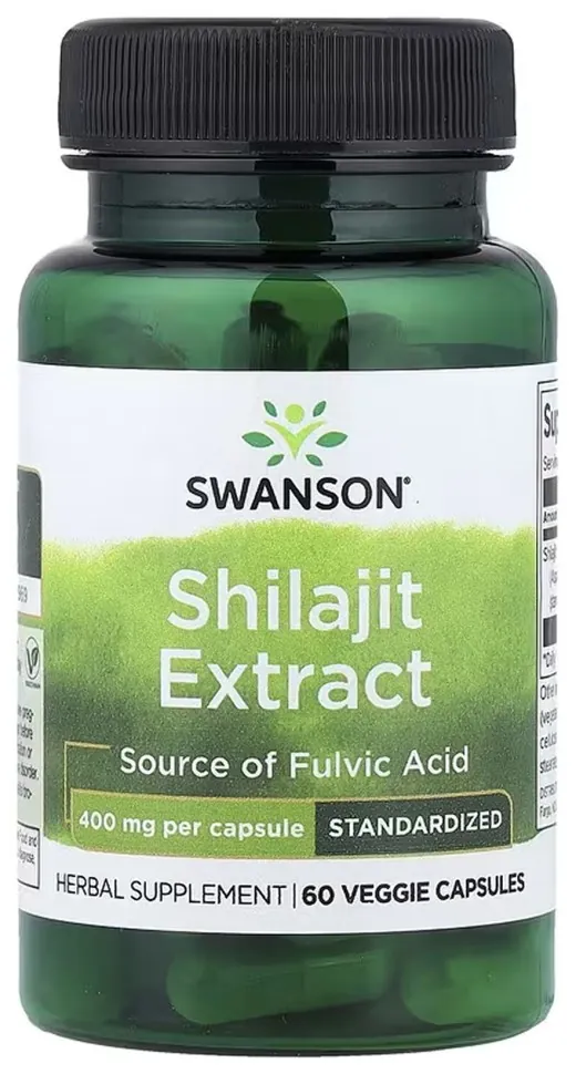 Shilajit Extract Standardized 400 mg - 60 vcaps (DSN_2023-10-7889)
