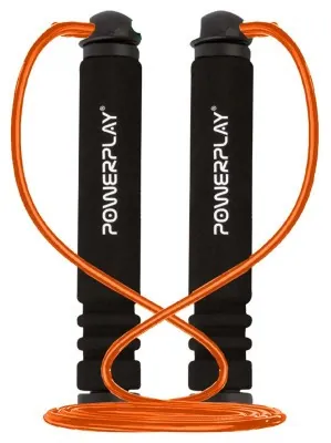 Скакалка PowerPlay 4205 Classic Plus Jump Rope Помаранчева (2,7m.)