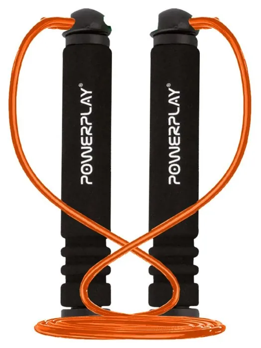 Скакалка PowerPlay 4205 Classic Plus Jump Rope Помаранчева (2,7m.)
