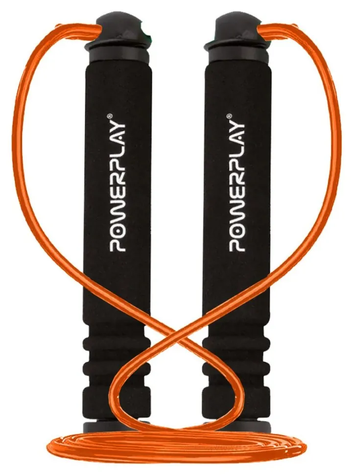 Скакалка PowerPlay 4205 Classic Plus Jump Rope Помаранчева (2,7m.) (PP_PP_4205_Orange)