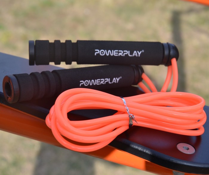 Скакалка PowerPlay 4205 Classic Plus Jump Rope Помаранчева (2,7m.)