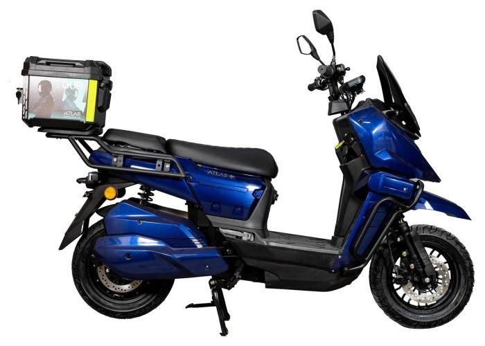 Электроскутер ATLAS Tour Box 2000W Cyan Blue