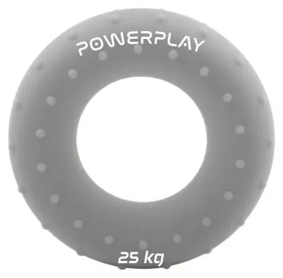 Эспандер кистевой силиконовый PowerPlay PP-4338 Hand Grip Large 25 кг. Серый