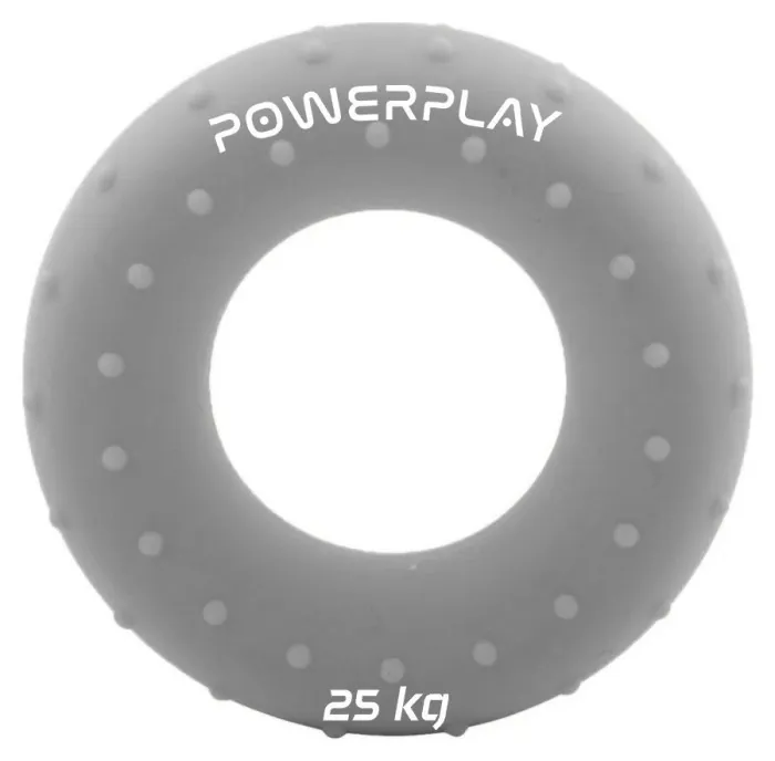 Эспандер кистевой силиконовый PowerPlay PP-4338 Hand Grip Large 25 кг. Серый