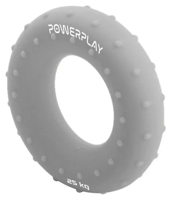 Эспандер кистевой силиконовый PowerPlay PP-4338 Hand Grip Large 25 кг. Серый