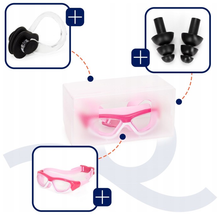 Окуляри для плавання Aquaget дитячі AQ0016 Pink