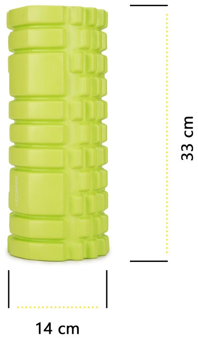 Масажний ролик Cornix EVA 33 x 14 см (валик, роллер) XR-0034 Green
