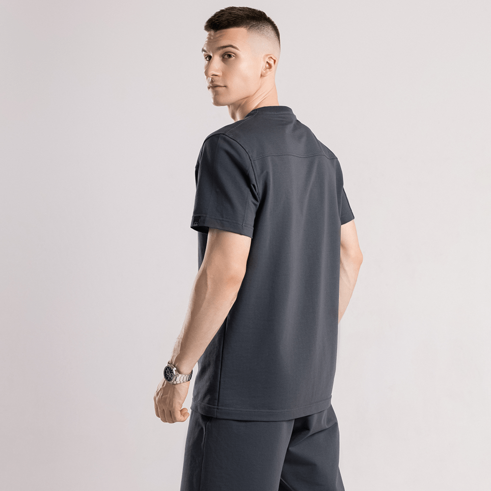 Чоловічий літній комплект шорти і футболка чорний Pobedov Barel, укр, укр